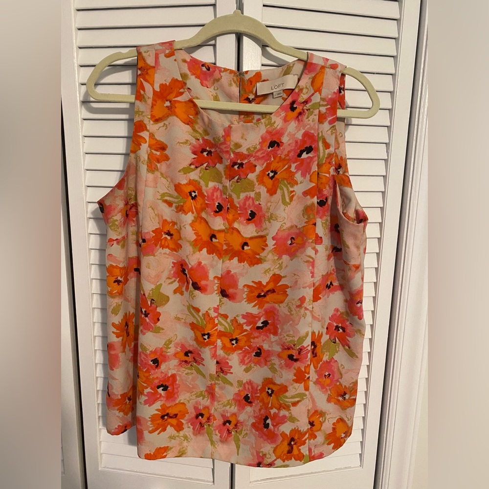 Loft Women’s blouse (no sleeves size large)